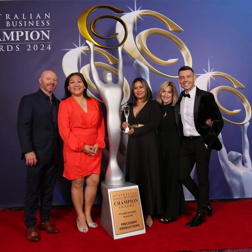 Emma Allen and the API team at the Australian Small Business Champion Awards 2024